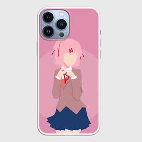 Чехол для iPhone 13 Pro Max с принтом Natsuki Art в Курске,  |  | Тематика изображения на принте: anime | game | games | monika | natsuki | sayori | yuri | аниме | визуальный роман | доки доки | игра | игры | литературный клуб | моника | нацуки | саёри | юри