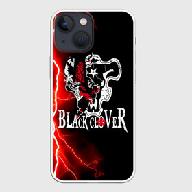 Чехол для iPhone 13 mini с принтом Черные быки | Черный Клевер в Курске,  |  | asta | black bulls | black clover | quartet knights | yuno | акума | аниме | аста | блэк кловер | буракку куро:ба | демон | королевство клевера | король магов | лихт | магна | манга | пятилистник | черный бык | чёрный клев