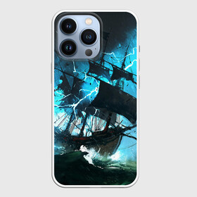 Чехол для iPhone 13 Pro с принтом Летучий голландец в Курске,  |  | Тематика изображения на принте: корабль | летучий голландец | море | парусник | пиратский | старинный