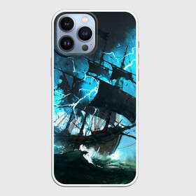 Чехол для iPhone 13 Pro Max с принтом Летучий голландец в Курске,  |  | корабль | летучий голландец | море | парусник | пиратский | старинный