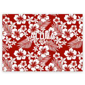 Поздравительная открытка с принтом ALOHA HAWAII АЛОХА ГАВАЙИ в Курске, 100% бумага | плотность бумаги 280 г/м2, матовая, на обратной стороне линовка и место для марки
 | Тематика изображения на принте: aloha | aloha hawaii | hawaii | summer | гаваи | гавайи | голубые пальмы | лето | море | надпись | отпуск | пальмы | пляж | синие пальмы | синий