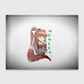 Обложка для студенческого билета с принтом Doki Doki MONIKA в Курске, натуральная кожа | Размер: 11*8 см; Печать на всей внешней стороне | anime | doki doki literature club | monika | natsuki | sayori | yuri | аниме | доки доки | доки доки литературный клуб | моника | нацуки | саёри | юри