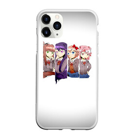 Чехол для iPhone 11 Pro Max матовый с принтом Doki Doki Literature Club в Курске, Силикон |  | anime | doki doki literature club | monika | natsuki | sayori | yuri | аниме | доки доки | доки доки литературный клуб | моника | нацуки | саёри | юри