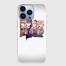 Чехол для iPhone 13 Pro с принтом Doki Doki Literature Club в Курске,  |  | anime | doki doki literature club | monika | natsuki | sayori | yuri | аниме | доки доки | доки доки литературный клуб | моника | нацуки | саёри | юри