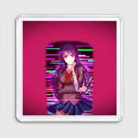 Магнит 55*55 с принтом Literature Club Юри (Yuri) в Курске, Пластик | Размер: 65*65 мм; Размер печати: 55*55 мм | anime | doki doki literature club | monika | natsuki | sayori | yuri | аниме | доки доки | доки доки литературный клуб | моника | нацуки | саёри | юри