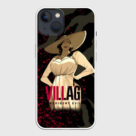 Чехол для iPhone 13 с принтом Resident Evil Village Blood в Курске,  |  | 8 | blood | dimitresku | games | horror | new | resident evil | umbrella | vampire | village | вампир | деревня | димитреску | игра | кровь | лого | надпись | обитель зла | резидент | хоррор | щупальца | эвил