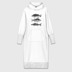 Платье удлиненное хлопок с принтом караси в Курске,  |  | Тематика изображения на принте: ocean | sea | sea animal | графика | карась | море | океан | река | рисунок рыбы | рыба | рыбалка