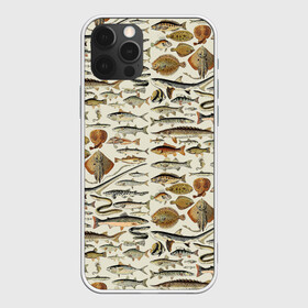 Чехол для iPhone 12 Pro Max с принтом рыбный паттерн в Курске, Силикон |  | Тематика изображения на принте: ocean | sea | киты | море | морские мотивы | морской принт | морской фон | океан | паттерн | рыбы | текстуры