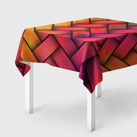 Скатерть 3D с принтом Colorful weave в Курске, 100% полиэстер (ткань не мнется и не растягивается) | Размер: 150*150 см | colorful | texture | twist | weave | красочный | плетенка | текстура