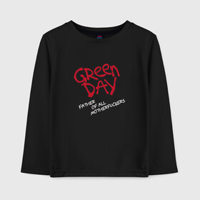 Детский лонгслив хлопок с принтом Green Day Unicorn в Курске, 100% хлопок | круглый вырез горловины, полуприлегающий силуэт, длина до линии бедер | Тематика изображения на принте: billie joe armstrong | green day | punk | rock | unicorn | билли джо | грин дей | панк | рок