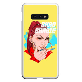 Чехол для Samsung S10E с принтом Bhabie в Курске, Силикон | Область печати: задняя сторона чехла, без боковых панелей | Тематика изображения на принте: bad bhabi | bad bhabie | bad fabi | bad phabie | bhabie | bhad fabhi | danielle bregoli | gansta | gucci | hip hop | phabie | rap | trap | бэд фаби | бэд фабия | гучи | реп | рэп | трэп | фабия | хип хоп