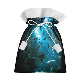 Подарочный 3D мешок с принтом Коралловые рыбки в Курске, 100% полиэстер | Размер: 29*39 см | коралловые | кораллы | море | морские обитатели | океан | подводный мир | рыбки