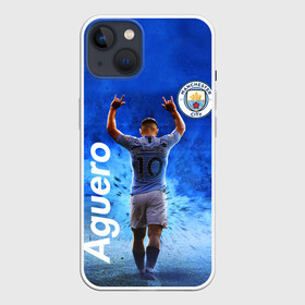 Чехол для iPhone 13 с принтом СЕРХИО АГУЭРО   МАНЧЕСТЕР СИТИ в Курске,  |  | football | manchester city | sergio leonel aguero del castillo | sport | манчестер сити | сборная аргентины. | спорт | футбол