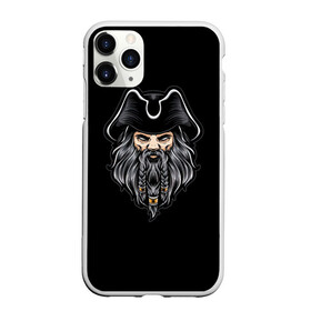 Чехол для iPhone 11 Pro матовый с принтом Морской Капитан Чёрная Борода в Курске, Силикон |  | Тематика изображения на принте: грабитель | злодей | капитан | пират | пираты | разбойник