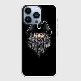 Чехол для iPhone 13 Pro с принтом Морской Капитан Чёрная Борода в Курске,  |  | Тематика изображения на принте: грабитель | злодей | капитан | пират | пираты | разбойник