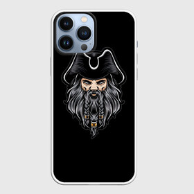Чехол для iPhone 13 Pro Max с принтом Морской Капитан Чёрная Борода в Курске,  |  | Тематика изображения на принте: грабитель | злодей | капитан | пират | пираты | разбойник