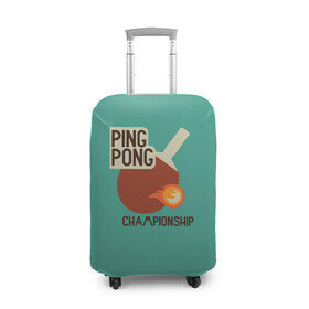 Чехол для чемодана 3D с принтом ping-pong в Курске, 86% полиэфир, 14% спандекс | двустороннее нанесение принта, прорези для ручек и колес | ping pong | sport | tennis | настольный теннис | пинг понг | ракетка | спорт | теннис