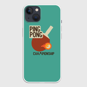 Чехол для iPhone 13 с принтом ping pong в Курске,  |  | ping pong | sport | tennis | настольный теннис | пинг понг | ракетка | спорт | теннис