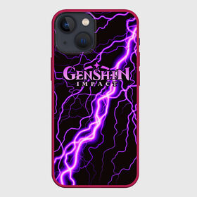 Чехол для iPhone 13 mini с принтом GENSHIN IMPACT МОЛНИЯ НЕОН в Курске,  |  | genshin impact | neon | гениш импакт | генши импакт | геншин импакт | игра | молния | неон