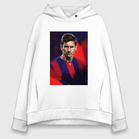 Женское худи Oversize хлопок с принтом Messi - The Best в Курске, френч-терри — 70% хлопок, 30% полиэстер. Мягкий теплый начес внутри —100% хлопок | боковые карманы, эластичные манжеты и нижняя кромка, капюшон на магнитной кнопке | argentina | barca | barcelona | football | lionel | messi | spain | sport | аргентина | барса | барселона | гол | золотой мяч | игрок | испания | камп ноу | лионель | месси | мяч | спорт | тренер | футбол | чемпион |