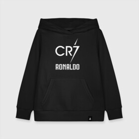 Детская толстовка хлопок с принтом CR7 Cristiano Ronaldo logo в Курске, 100% хлопок | Круглый горловой вырез, эластичные манжеты, пояс, капюшен | 7 | champion | cr7 | cristiano ronaldo | fifa | football | football club | juventus | soccer | uefa | игра | криштиану роналду | лига чемпионов | реал мадрид | сборная португалии | спорт | уефа | фифа | фк | футбол | футболь