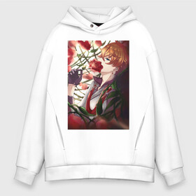 Мужское худи Oversize хлопок с принтом Tartaglia fan art в Курске, френч-терри — 70% хлопок, 30% полиэстер. Мягкий теплый начес внутри —100% хлопок | боковые карманы, эластичные манжеты и нижняя кромка, капюшон на магнитной кнопке | art | fanart | game | genshin | impact | tartaglia | арт | тарталья | фан