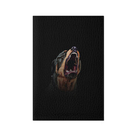 Обложка для паспорта матовая кожа с принтом Собака Chop в Курске, натуральная матовая кожа | размер 19,3 х 13,7 см; прозрачные пластиковые крепления | chop | gta 5 | гта 5 | игра | собака | чоп