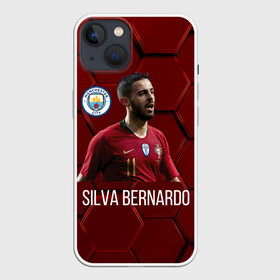 Чехол для iPhone 13 с принтом Silva Bernardo Манчестер Сити в Курске,  |  | manchester city | бернарду силва | манчестер сити | сборная португалии | футбол | футболист