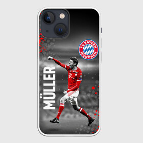 Чехол для iPhone 13 mini с принтом ТОМАС МЮЛЛЕР   БАВАРИЯ в Курске,  |  | bayern | football | sport | thomas muller | uefa. | бавария | спорт | томас мюллер | уефа | футбол