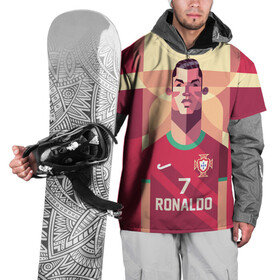 Накидка на куртку 3D с принтом Криштиану Роналду в Курске, 100% полиэстер |  | Тематика изображения на принте: cristiano ronaldo | fc portugal | криштиану роналду | сборная | фк португалия | футбол