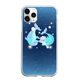 Чехол для iPhone 11 Pro матовый с принтом Два дельфина в Курске, Силикон |  | cute | dolphin | два дельфина | дельфин | дельфинами | милый | мир | подводный