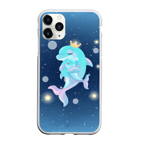 Чехол для iPhone 11 Pro Max матовый с принтом Два дельфина в Курске, Силикон |  | Тематика изображения на принте: cute | dolphin | два дельфина | дельфин | дельфинами | милый | мир | подводный
