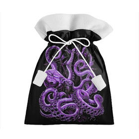 Подарочный 3D мешок с принтом Фиолетовый Кракен в Курске, 100% полиэстер | Размер: 29*39 см | Тематика изображения на принте: animal | beast | kraken | ocean | octopus | sea | ship | water | вода | животные | звери | корабль | кракен | море | океан | осьминог | рыбы | щупальца