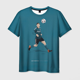 Мужская футболка 3D с принтом Эндрю Робертсон в Курске, 100% полиэфир | прямой крой, круглый вырез горловины, длина до линии бедер | игра с мячом | ливерпуль | фифа | футбик | футбол | футболист | футболисты | футбольчик