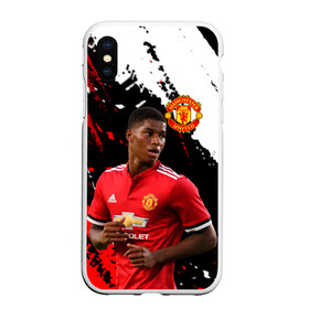 Чехол для iPhone XS Max матовый с принтом Manchester United: Рашфорд. в Курске, Силикон | Область печати: задняя сторона чехла, без боковых панелей | fc | fcmu | football | football club | manchester united | marcus rashford | red devils | sport | красные дьяволы | манчестер юнайтед | маркус рашфорд | спорт | фк | фкмю | футбол | футбольный клуб