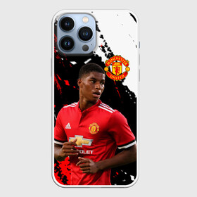 Чехол для iPhone 13 Pro Max с принтом Manchester United: Рашфорд. в Курске,  |  | fc | fcmu | football | football club | manchester united | marcus rashford | red devils | sport | красные дьяволы | манчестер юнайтед | маркус рашфорд | спорт | фк | фкмю | футбол | футбольный клуб