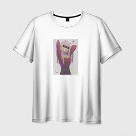 Мужская футболка 3D с принтом WorLd MirNy ERROR Зеро Ту в Курске, 100% полиэфир | прямой крой, круглый вырез горловины, длина до линии бедер | darling in the franxx | random | world | zero two | милый во франксе | фраке