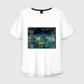 Мужская футболка хлопок Oversize с принтом Fabulous water world в Курске, 100% хлопок | свободный крой, круглый ворот, “спинка” длиннее передней части | colors | fish | life | ocean | sea | море | океан