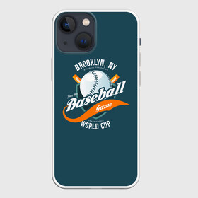 Чехол для iPhone 13 mini с принтом Бейсбол в Курске,  |  | a game | ball | baseball | baseball championship | baseball club | baseball league | bat | competition | sport | team | бейсбол | бейсбольная бита | бейсбольная лига | бейсбольный клуб | бита | игра | мяч | соревнования | спорт | чемпионат по бе