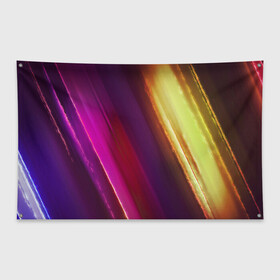 Флаг-баннер с принтом AMAROTTI в Курске, 100% полиэстер | размер 67 х 109 см, плотность ткани — 95 г/м2; по краям флага есть четыре люверса для крепления | abstract | lines | абстракция | линии | полосы