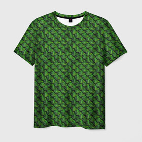 Мужская футболка 3D с принтом Reptile Scales в Курске, 100% полиэфир | прямой крой, круглый вырез горловины, длина до линии бедер | reptile | scales | skin | чешуя