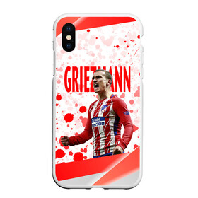 Чехол для iPhone XS Max матовый с принтом Антуан Гризманн | Antoine Griezmann (+спина) (Z) в Курске, Силикон | Область печати: задняя сторона чехла, без боковых панелей | antoine griezmann | антуан гризманн | атлетико | барса | барселона | гризман | реал сосьедад | сборная франции