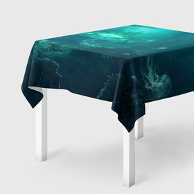 Скатерть 3D с принтом Дно морское в Курске, 100% полиэстер (ткань не мнется и не растягивается) | Размер: 150*150 см | дно морское | море | морское царство | океан
