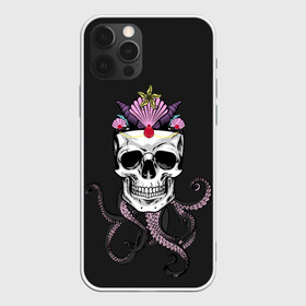 Чехол для iPhone 12 Pro Max с принтом Octo-Queen в Курске, Силикон |  | abyss | crown | depth | ocean | octopus | queen | sea | shell | skull | water | вода | глубина | королева | корона | море | океан | осьминог | пучина | ракушка | череп