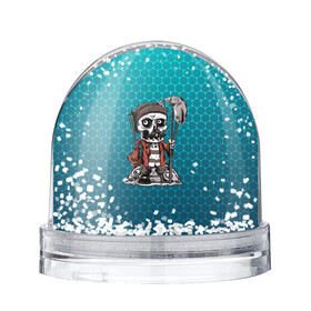 Игрушка Снежный шар с принтом Рыбак в Курске, Пластик | Изображение внутри шара печатается на глянцевой фотобумаге с двух сторон | fish | fisher | рыба | рыбак | рыбака | рыбалка | скелет