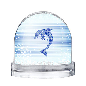 Игрушка Снежный шар с принтом Дельфин в Курске, Пластик | Изображение внутри шара печатается на глянцевой фотобумаге с двух сторон | cute | dolphin | два дельфина | дельфин | дельфин в море | дельфинами | милый | мир | подводный