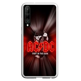 Чехол для Honor P30 с принтом AC/DC: Angus Young в Курске, Силикон | Область печати: задняя сторона чехла, без боковых панелей | ac | ac dc | ac|dc | angus young | dc. logo | hard | rock | ангус янг | логотип