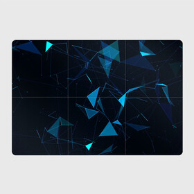 Магнитный плакат 3Х2 с принтом Цифровой треугольник в Курске, Полимерный материал с магнитным слоем | 6 деталей размером 9*9 см | cyberpunk | игры | киберпанк | путешествие | утопия