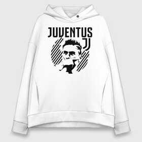 Женское худи Oversize хлопок с принтом Juventus Paulo Dybala в Курске, френч-терри — 70% хлопок, 30% полиэстер. Мягкий теплый начес внутри —100% хлопок | боковые карманы, эластичные манжеты и нижняя кромка, капюшон на магнитной кнопке | 10 | ac milan | champions | fifa | juve | juventus | juvi | paulo dybala | soccer | uefa | дубала | лига чемпионов | номер | пауло дибала | сборная аргентины | спорт | уефа | фифа | фк | футбол | футболист | футбольный клуб | 