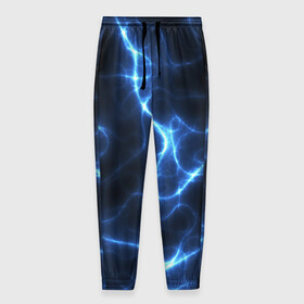 Мужские брюки 3D с принтом Energy Waves в Курске, 100% полиэстер | манжеты по низу, эластичный пояс регулируется шнурком, по бокам два кармана без застежек, внутренняя часть кармана из мелкой сетки | energy | glow | light | neon | waves